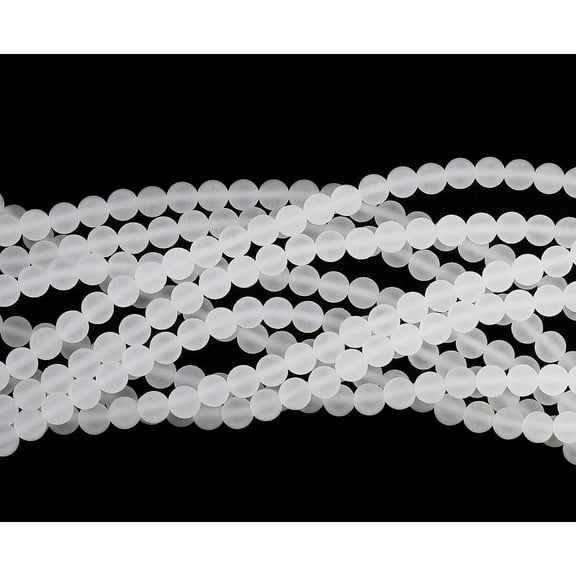 8mm Matte Crystal Round Beads Genuine Natural Gemstone Jewelry Making