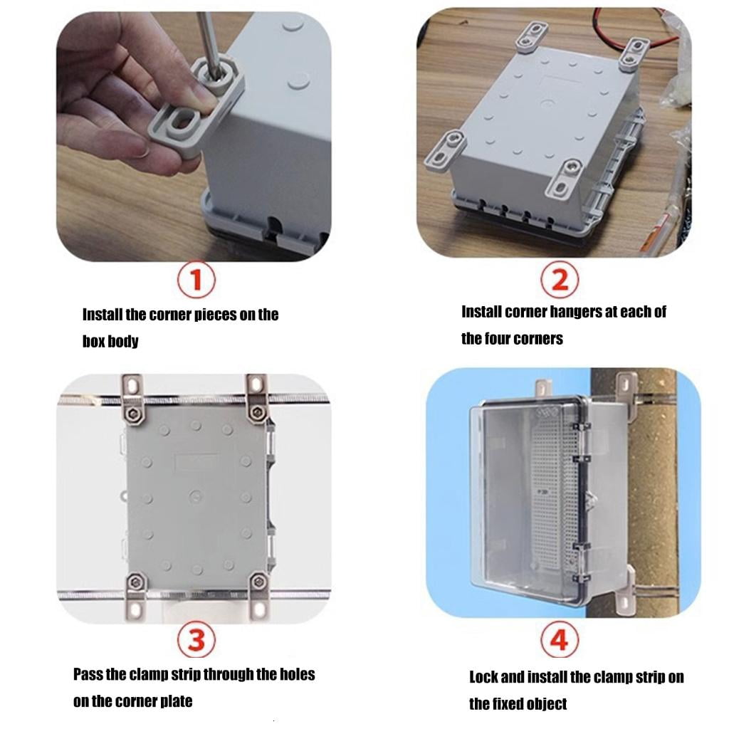 Lockable Cable Sealing Box Electrical Enclosure Outdoor Electrical Connection Box for Systems
