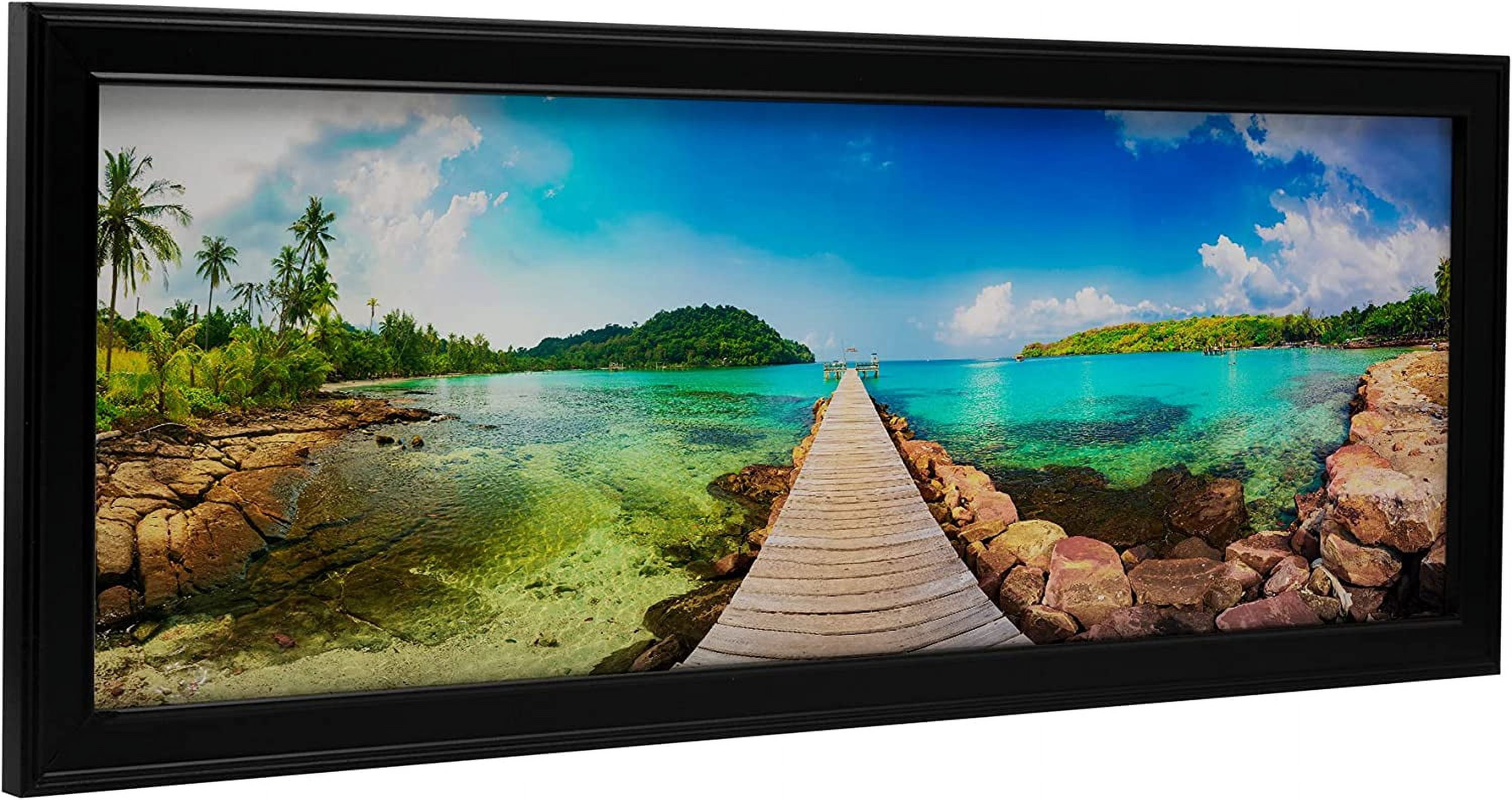 Neil Enterprises Inc. Traditional Black 30" x 10" Panoramic Picture Frame