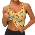 thumbnail image 3 of Fotbe Bee Wasp Sujetador Deportivo Largo sin Aros para Mujer con Almohadillas y Soporte Medio, Transpirable y Absorbente, Camiseta Tipo Chaleco o Tank Top-Medium, 3 of 8