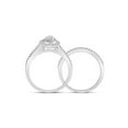 thumbnail image 3 of 10kt White Gold Round Diamond Bridal Wedding Ring Band Set 5/8 Cttw, 3 of 4