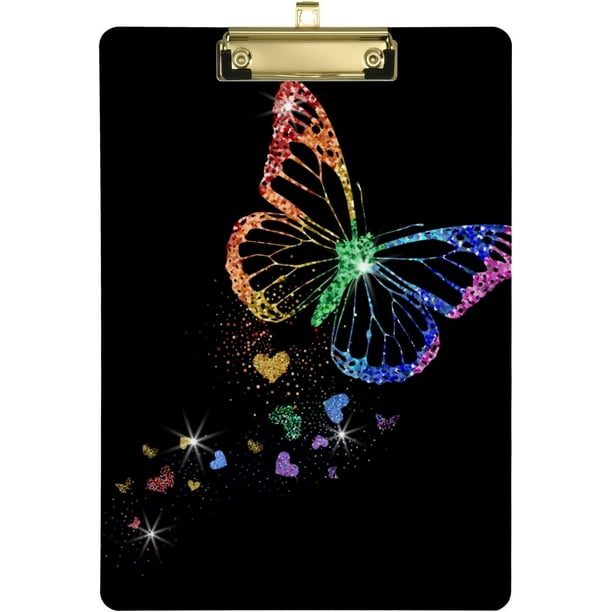 FMSHPON Butterfly Clipboard Hardboard Wood Nursing Clip Board and Pull