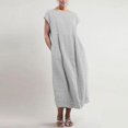 thumbnail image 2 of Patlollav Womens Dresses,Women's Sleeveless Pockets Baggy Kaftan Long Dress, 2 of 5