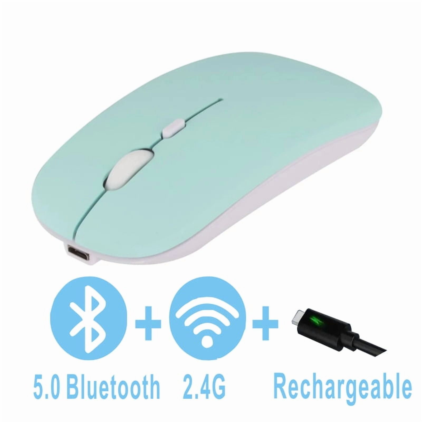 Wireless Bluetooth Mouse Rechargeable Dual Mode 5.2  Silent Computer  gaming  Ergonomic Mouse 2.4 USB for PC Laptops