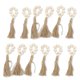 thumbnail image 5 of Moyic 12 servilleteros hechos a mano con cuentas de con borla para decoración de de comedor Kits de decoración para fiestas Moyic HA037550-00, 5 of 6