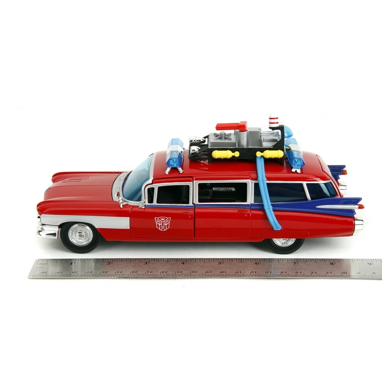 Jada Ghostbusters Ecto-1 Mashup Optimus Prime G1 Graphics Die-Cast