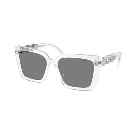 Swarovski SK 6032 Plastic Womens Square Sunglasses Transparent 55mm Adult