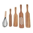thumbnail image 2 of For Wooden Utensil Set Kitchen Wooden Spoon for Cooking Spatula Egg Whisk Comfort Grip Easy To Clean, 2 of 7