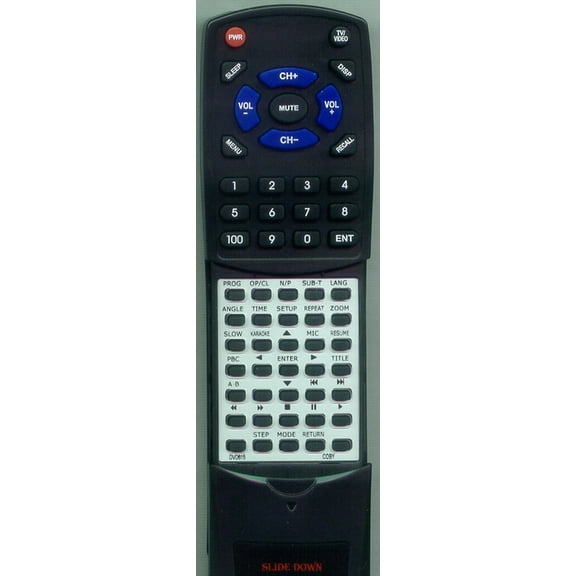 Replacement Remote for COBY RTDVD615, DVD615