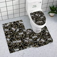 thumbnail image 6 of Funny Cool Money Shower Curtains set  for Mens Bathroom Accessories Set Black Gold 100 Dollar Bills Non Slip Bathroom Rugs Toilet Lid Cover Money Bath Mat Money Curtains Bathroom Money Decor, 6 of 7