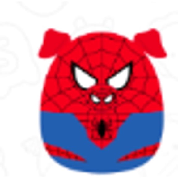 Squishmallows Official Plush 10 inch Marvel Spider-Ham - Childs Ultra Soft Stuffed Animal Toy