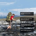 thumbnail image 2 of Collapsible Trekking Hiking Poles- 2 Pack Folding  Walking Sticks with Quick Lock System 4 Season Accessories,Telescopic, Adjustable, Lightweight for Men Women, 2 of 5