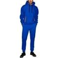 thumbnail image 2 of CONZONE Mens 2 Piece Sweatsuits Casual Men's Jogging Tracksuit Set Solid Color Pullover Hoodie Pants Sweat Suit for Men Cozy Fall Winter Athletic Track Suit Outfits, 2 of 6