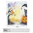 thumbnail image 2 of Pumpkin Lantern Black Cat Blankets Flannel Blanket with Soft Throw Blanket for Couch, Bed, Sofa Luxurious Warm And Cozy for All Seasons, 2 of 8