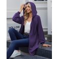 thumbnail image 6 of Zeagoo Women's Zip Up Hoodies Long Sleeve Long Tunic Sweatshirts Oversized Fleece Casual Fall Jacket Coat with Pocket, 6 of 6