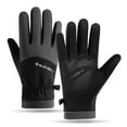 thumbnail image 2 of Winter Thermal Windproof Lined Touchscreen Gloves for Women, Waterproof Hand Warming Ski Gloves for Outdoor Sports Cycling in Cold Weather, 2 of 3
