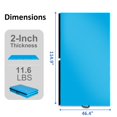 thumbnail image 6 of NETAJE 4'x10'x2" Folding Gymnastics Mat, Tumbling Mat with Carrying Handles for Home, Gym, Excercise, Stretching, Core Workouts, Blue, 6 of 7