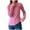 Hot Pink, variant on Kaemgyyd Shirts for Women Lightweight Mock Neck Button Long Sleeve Tops Casual Base Layer Basic Stretch Thermal Tunic Tee
