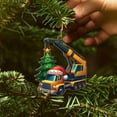 thumbnail image 5 of Custom Name Crane Truck Shaped Ornament Christmas 2025, Personalized Construction Vehicle Ornament Gift for Kids Children Boys Brother, Unique Crane Truck Keepsake Xmas Ornaments for Holiday Birthday, 5 of 5