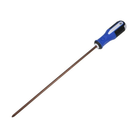 

Uxcell 6mm Phillips PH2 Magnetic Screwdriver 11.8 S2 Steel Round Shaft Black+Blue+White Handle