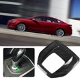 thumbnail image 4 of AMONIDA Gear Shift Panel Frame Trim, Carbon Fiber Interior Gear Shift Panel Frame Trim Cover Compatible With Romeo Giulia Stelvio 17-18, 4 of 8