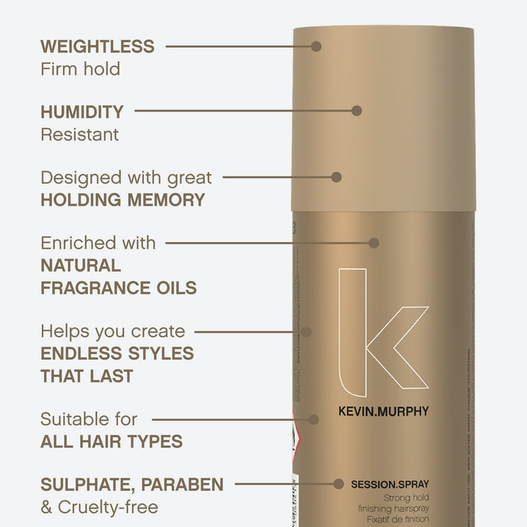KEVIN.MURPHY, Session Spray, Strong Hold Finishing Hair Spray, 337