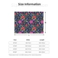 thumbnail image 5 of Yiaed Floral Print Blanket Throw Blanket Soft Cozy Flannel Blanket for Home Bed Sofa Couch Chair-60"x50", 5 of 6