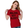 thumbnail image 4 of Major Key Alert Rap Entrepreneur Womens Slim Fit Graphic Tee Brisco Brands X, 4 of 4