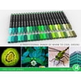 thumbnail image 4 of Tooli-Art  Acrylic Paint Pens Assorted Green Pro Color Series Markers for Rock Painting, Glass, Mugs, Wood, Metal, Canvas with 0.7mm Extra Fine Tip Waterbased, Quick Drying Marker Set of 22, 4 of 7