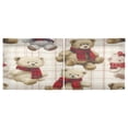 thumbnail image 3 of BZSMCE Set of 2 Pieces Kitchen Window Curtain Fashion Bear Charmin Printed 27x24in/27x36in, 3 of 9