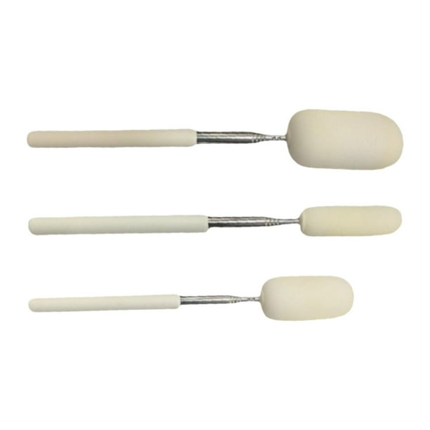 3 varillas de esponja telescópicas. Las varillas de esponja se extienden hasta 70 cm. Herramientas para arrojar arcilla. Suministros para entusiastas