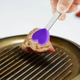 thumbnail image 5 of JASKFLY Purple Mini Tongs - Stainless Steel Silicone Kitchen Serving Utensils for Charcuterie Boards & Precision Plating Tasks, 5 of 6