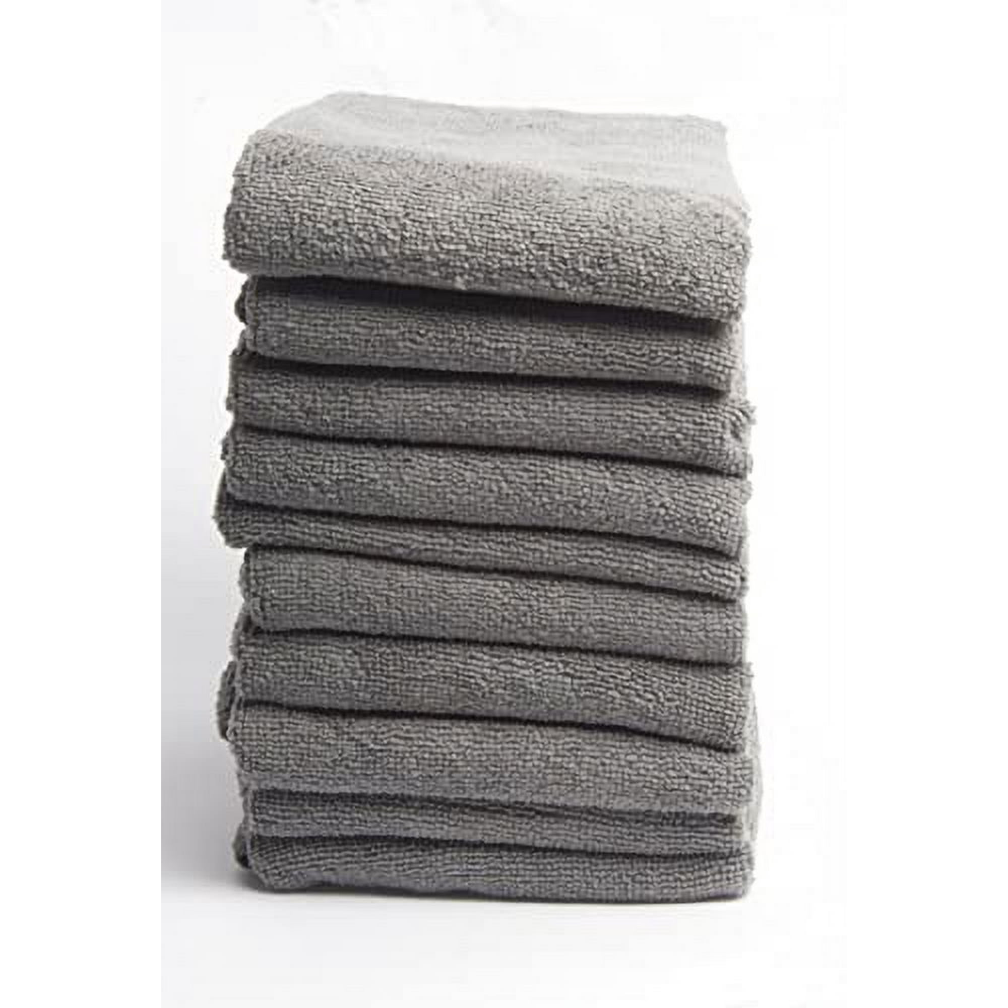 Fromm Softees Microfiber Salon Hair Towels 10 Pack Fast Drying Towel for Hair Hands Face Use at Home Salon Spa Barber 16 x 29 Extra Durable and Absorbent Grey 45015 Walmart