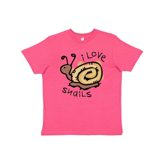 Inktastic I Love Snails Youth T-Shirt
