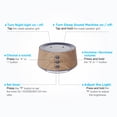 thumbnail image 5 of Letsfit White Noise Machine with Adjustable Baby Night Light for Sleeping, 14 High Fidelity Sleep Machine Soundtracks, Timer and Memory Feature-Wood Grain, 5 of 8