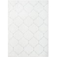 thumbnail image 2 of Well Woven Logan Sandy Lattice Trellis Shag 3D Textured Ivory 7' 5" x 9' 10" Area Rug, 2 of 8