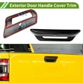 thumbnail image 3 of Cubierta de manija de puerta exterior para manija de puerta trasera para Dodge Ram 1500 2500 3500 2019-2025 (con orificio para cámara) ABS negro brillante 1 juego, 3 of 7