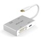 thumbnail image 1 of Adaptador Hub Belin Link TC 4IN1 USB C a HDMI VGA DVI USB 3.0 4K compatible con Thunderbolt 3, 1 of 5