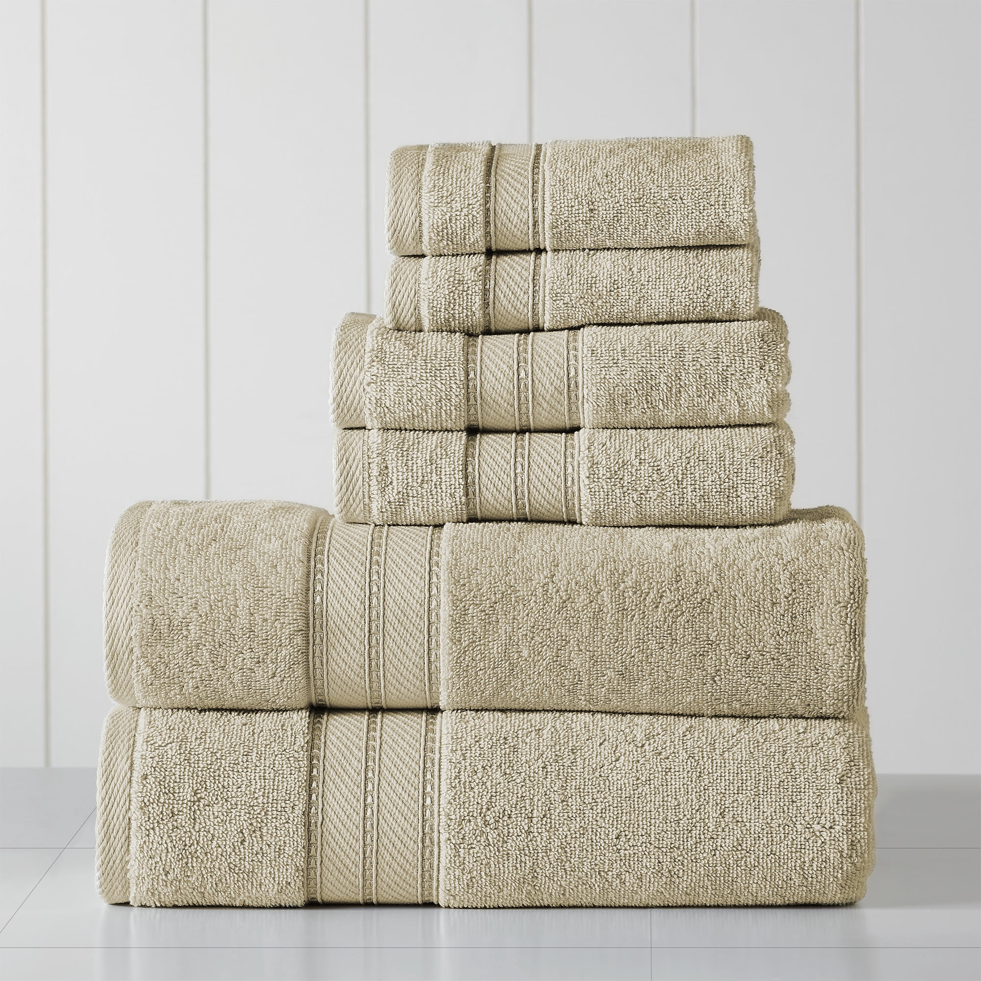 Modern Threads SpunLoft™ 6 Piece Adult Towel Set, Sand