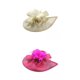 thumbnail image 1 of Sombrero de malla para mujer BLESIY 2 piezas Beige Rosa Rojo, 1 of 8