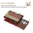 thumbnail image 4 of Decase Removable 2-in-1 Magnetic Wallet Case Compatible with Samsung Galaxy S25 Ultra,PU Leather Flip Cover with RFID Blocking,6 Card & Cash Slots,Shockproof Anti-Scratch PC+TPU Back Cover,Brown, 4 of 12