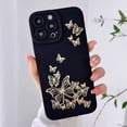thumbnail image 2 of Compatible with iPhone 13 Pro Max Case, Butterfly Pattern with Side Plated Heart Pattern Soft Silicone Shockproof Full Camera Lens Cute Case for iPhone 13 Pro Max for Women Girl,Blue, 2 of 6