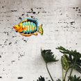 thumbnail image 6 of WLPZXP Coastal Ocean Sea Metal Fish Hanging Wall Art Decor Sculpture for Outdoor or Indoor Orange, 6 of 9
