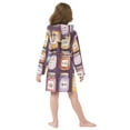 thumbnail image 7 of FORMRS Niños Bathrobe Unisex Hooded Robe Soft Plush Pajamas Sleepwear, Size 7-9T, Purple Jam, 7 of 7