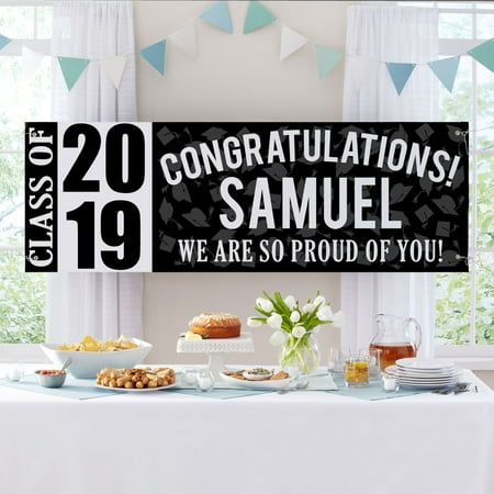 Hawaiian Party Personalized Banner - Personalized Best in Class Graduation 72