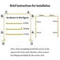 thumbnail image 3 of AKDSteel 8.2FT Wedding Arch Backdrop Stand, Square Backdrop Adjustable Stand Metal Rectangular Arch Frame Balloon Arch Rack for Ceremony Baby Shower Birthday Party Anniversary Decoration, 3 of 7