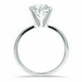 thumbnail image 3 of HeartsAndYou 1.2ct Engagement Ring for Women Round Cut Moissanite 6 Prong Solitaire 18k White Gold Over Silver, 3 of 8