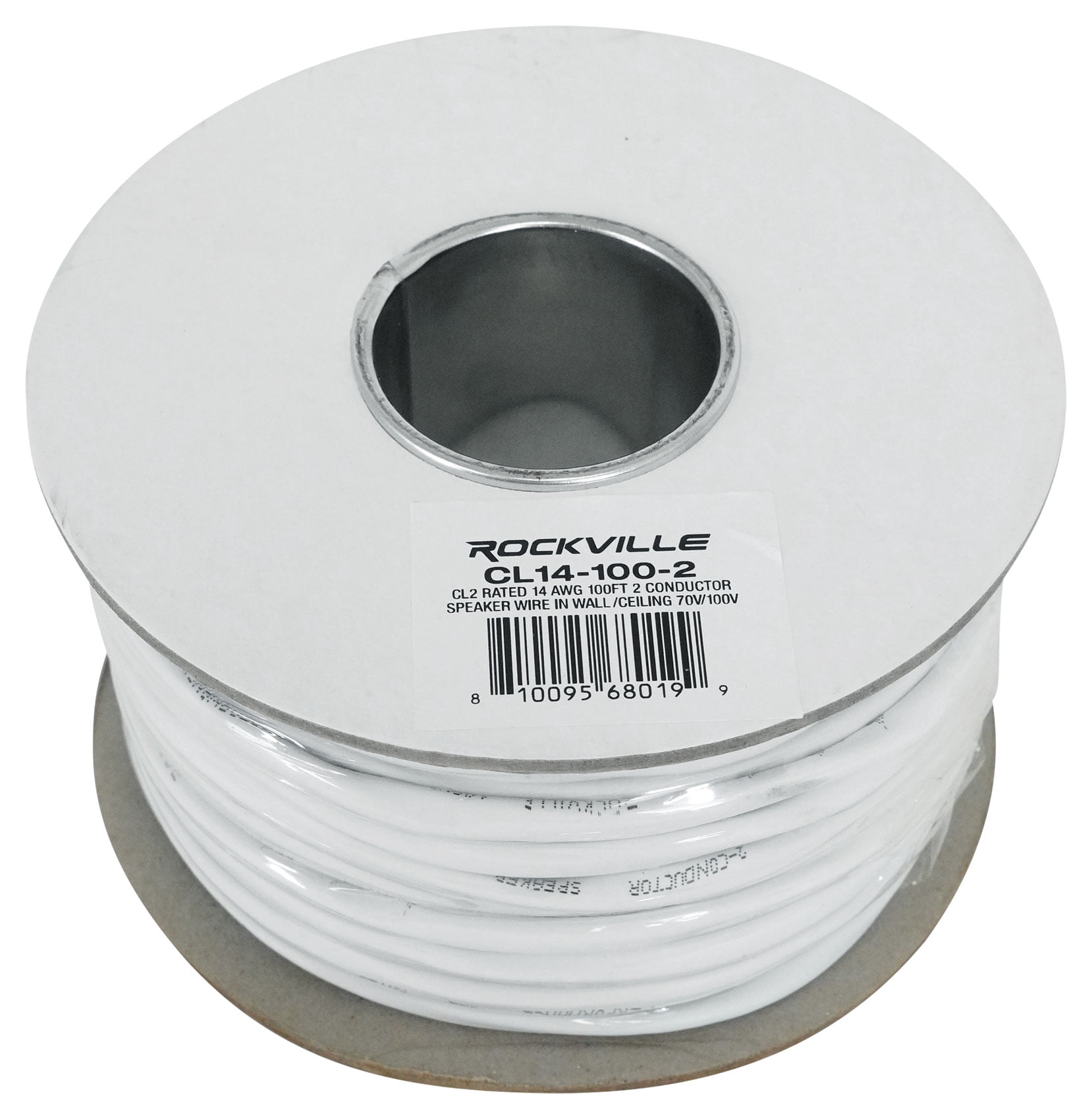 Rockville CL14-100-2 CL2 Rated 14 AWG 100' Speaker Wire In Wall Ceiling 70V 100V