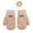 Z2 Khaki, variant on LIhncine Toddler Kids Warm Thick Knitted Fnger Mittens with String for 3-6 Years Kids