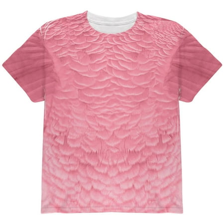 Halloween Pink Flamingo Costume All Over Youth T Shirt